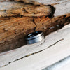 8mm Brushed Matte Grey with Black Groove Tungsten Carbide Ring-Rings-Innovato Design-5-Innovato Design