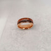 8mm Arrow and Double Wood Inlay Tungsten Ring
