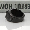 Men's Stainless Steel Vintage FTW Biker Middle Finger Ring,Black - InnovatoDesign