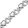 Women Love Heart Titanium Magnetic Therapy Bracelet Adjustable-Bracelets-Innovato Design-Innovato Design