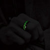 8 mm Gold Celtic Dragon Luminous Glow Tungsten Carbide Wedding Ring for Men Women