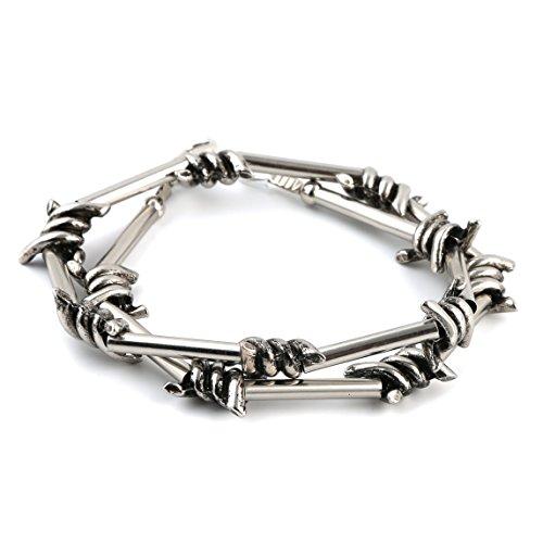 Men's Punk Gothic Alloy Barbed Wire Necklace-Necklaces-Innovato Design-Innovato Design