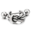 Men's Stainless Steel Stud Hoop Huggie Knot Half Circle Earrings-Earrings-Innovato Design-Innovato Design