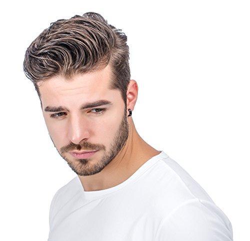 4 Pairs Stainless Steel Stud Earrings for Men Women Hoop Earrings Huggie Piercing 18G-Earrings-Jstyle Jewelry-A: 4 Pairs Silver-tone-Innovato Design