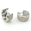 Men Stainless Steel Stud Huggie Hoop Earrings Set, Silver Gold - InnovatoDesign