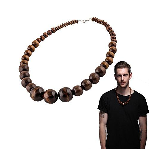 Wooden hot sale ball necklace