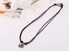 Men Punk Alloy Leather Clover Chain Pendant Necklace - InnovatoDesign