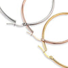 Stainless Steel 4 Pairs Stainless Steel Hoop Earrings Set for Women 30-60mm - InnovatoDesign