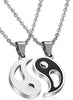 2pcs Stainless Steel Yin Yang Pendant Necklace for Men Women Puzzle Couples Necklace,22 inches-Necklaces-Innovato Design-Innovato Design