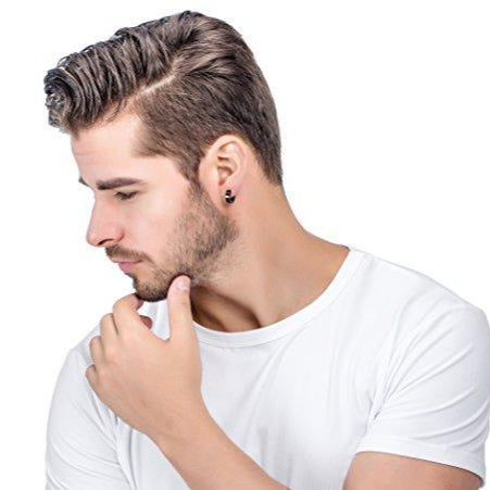 3-4 Pairs Stainless Steel Men Women Clip On Earrings Hoop Huggie Non-Piercing-Earrings-Innovato Design-A: 4 Pairs (4 Color)-Innovato Design