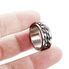 8MM Stainless Steel Rings for Men Engagement Wedding Band Chain Ring, Size 7-13