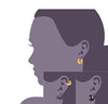 Men Huggie Hinged Hoop Dangle Earrings, Stainless Steel, Hypoallergenic Urban Hoop Earrings-Earrings-IPINK-Innovato Design
