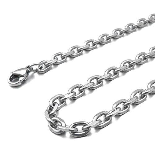 Men's Stainless Steel Pendant Necklace Silver Tone Cross Irish Celtic Knot -With 24 Inch Chain-Necklaces-INBLUE-Innovato Design