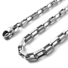 Men's 1.5mm Wide Stainless Steel Necklace Chain Link Silver Tone Rectangular Box 14~40 Inch-Necklaces-Innovato Design-15.0 inches-Innovato Design