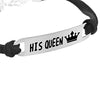 His Always Hers Forever His and Hers Couples Bracelet Set-Bracelets-Jewelry_supplies-Her King His Queen-Innovato Design