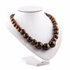 Wood Bead Necklace Africa Wooden Chain Statement Unisex Chunky Necklaces - InnovatoDesign
