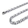 Carbon Fiber Stainless Steel Men Cross Necklace Pendant, Black Silver, 24 inch Chain