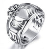 Men Stainless Steel Claddagh Ring-Rings-Innovato Design-8-Innovato Design