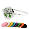 Exquisite Essential Oils Diffuser Bracelet Women Openable 30mm Round Locket Bangle Stainless Steel
