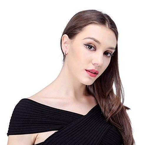 3 Pairs Stainless Steel Men Women Hoop Earrings CZ Huggie Earrings Ear Piercing 18G-Earrings-Jstyle Jewelry-Silver-Innovato Design