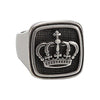 Men's 316l Stainless Steel Silver Vintage Kings Crown Ring-Rings-Innovato Design-7-Innovato Design