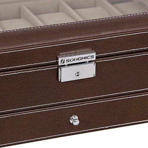 Men Watch Organizer Jewelry & Accessories Holder Display Case with Lock and Keys Black-Watch Box-Innovato Design-Black-Innovato Design