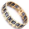 Men Tungsten Magnetic Bracelet Gold Black Elegant Gift-Bracelets-Innovato Design-Innovato Design