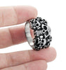 Stainless Steel Rings for Men Women Multi Skull Head Rings,Size 8-14 - InnovatoDesign