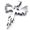 Stainless Steel Phoenix Bird Firebird Pendant Biker Men Necklace, 24 inch Chain - InnovatoDesign
