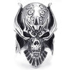 Large Biker Men Gothic Casted Skull Stainless Steel Ring-Rings-KONOV-8-Innovato Design