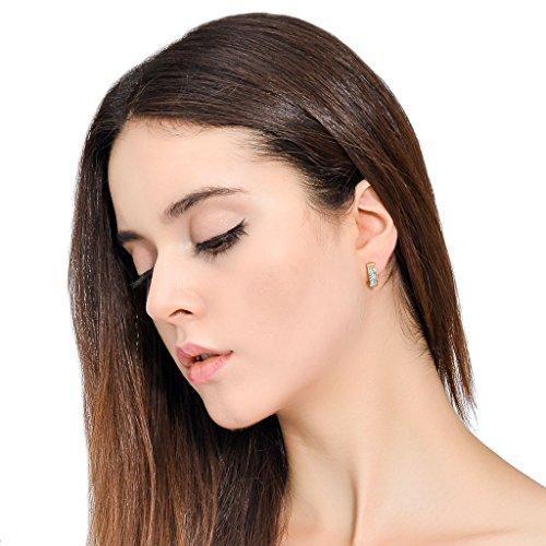 3 Pairs Stainless Steel Men Women Hoop Earrings Clip On CZ Non-Piercing-Earrings-Jstyle Jewelry-A: 3 Pairs Silver-tone-Innovato Design