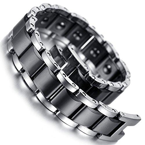 Tungsten Magnetic Bracelet for Women Men Germanium Ceramic Wristband-Bracelets-Innovato Design-Innovato Design
