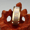 Women 8mm Stainless Steel Lesbian Mark 18k Gold Plated Wedding Engagement Ring Promise LGBT Pride Band - InnovatoDesign