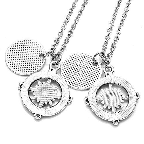 2pcs/Set "No Matter Where" "You're my person" Best Friends Lovers Couples Necklace Jewelry Set-Necklaces-Innovato Design-Find your way-Innovato Design