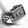 Vintage Men's Punk Rocker FTW Letters Gothic Ring-Rings-Innovato Design-7-Innovato Design