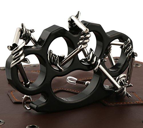Men's Punk Gothic Alloy Barbed Wire Necklace-Necklaces-Innovato Design-Innovato Design