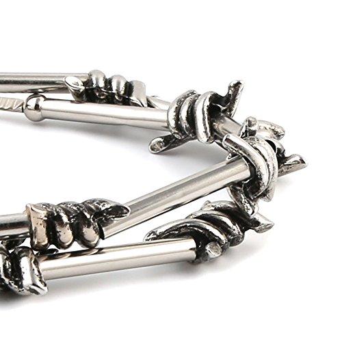 Men's Punk Gothic Alloy Barbed Wire Necklace-Necklaces-Innovato Design-Innovato Design