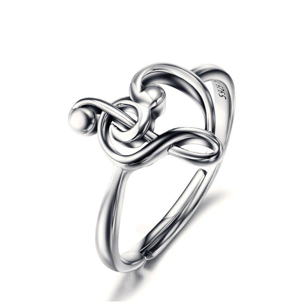 Buy Silver Music Note Treble Clef Ring, Music Jewelry Online in India - Etsy