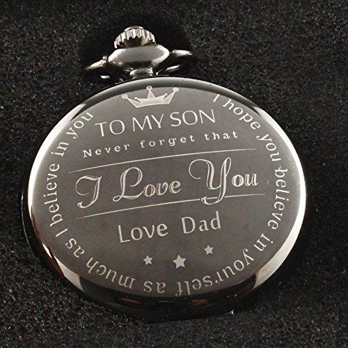 To My Son - Love Dad Gift To Son From Father birthday gift pocket watch Great gift for Son-Pocket Watch-Innovato Design-Innovato Design