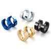 Stainless Steel Unique Small Hoop Earrings for Men Huggie Earrings-Earrings-Innovato Design-A: Four Pairs (4 Color)-Innovato Design