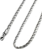 4MM Stainless Steel Twist Rope Chain Necklace for Men Women-Necklaces-Innovato Design-18.0 inches-Innovato Design