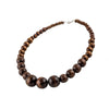 Wood Bead Necklace Africa Wooden Chain Statement Unisex Chunky Necklaces