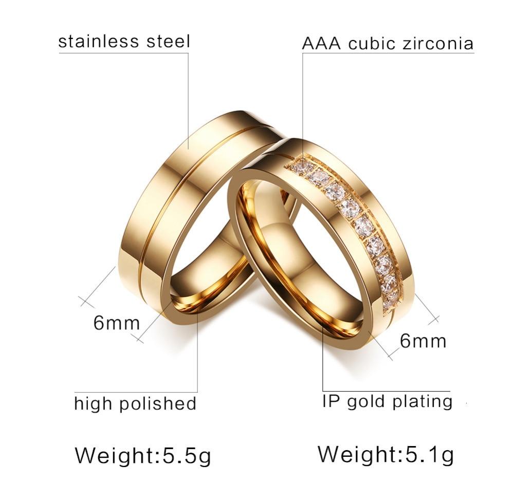 Gold Plated Stainless Steel with Channel Setting Cubic Zirconia Wedding Band-Rings-Innovato Design-5-7-Innovato Design