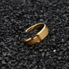 His & Hers 6/8mm Gold Matte and Polished Finish Tungsten Carbide Wedding Band Set-Couple Rings-Innovato Design-5-5-Innovato Design