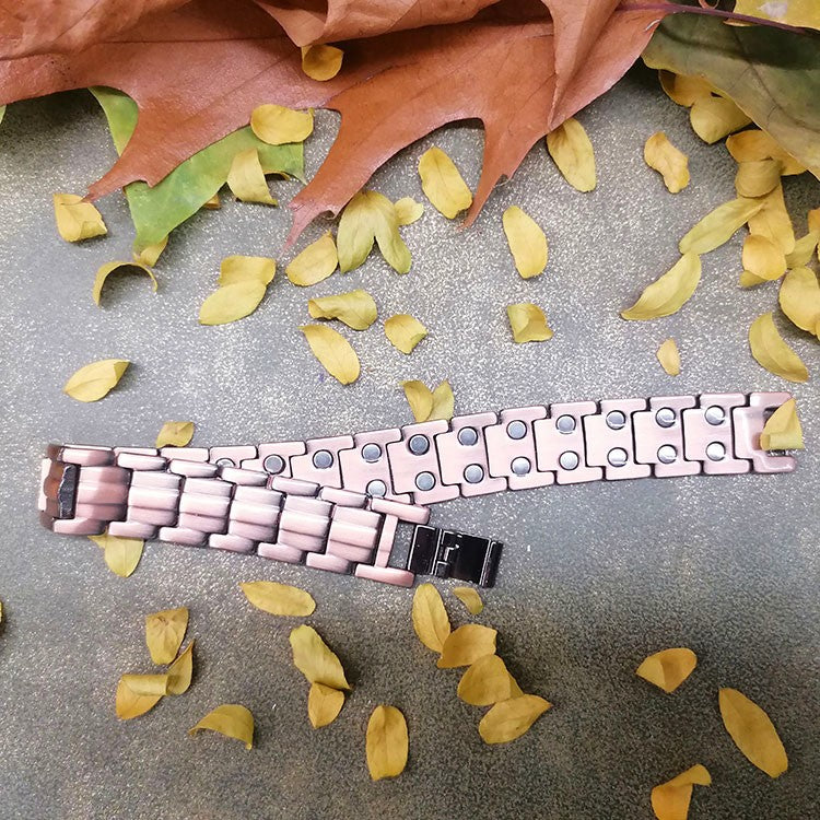 Rose Gold Unisex Magnetic Bracelet with Adjusting Tool-Bracelets-Innovato Design-Innovato Design