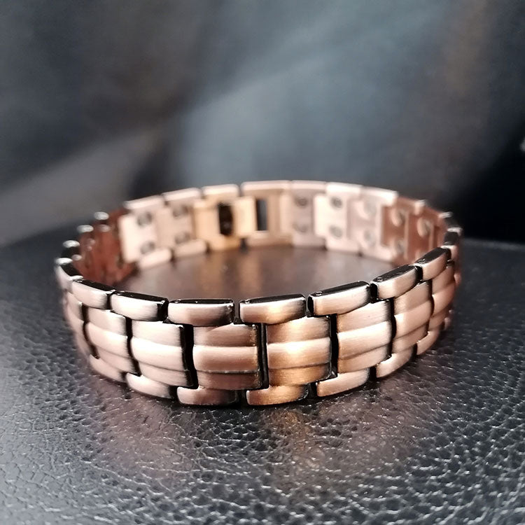 Dark Copper Magnetic Bracelet with Adjusting Tool-Bracelets-Innovato Design-Innovato Design