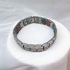 0.78inch Wide Silver Germanium Magnetic Bracelet with Large and Small Magnets-Bracelets-Innovato Design-Innovato Design