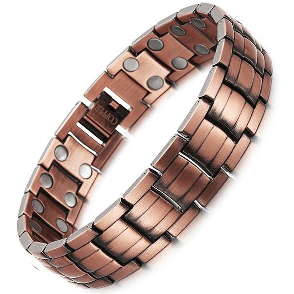 Dark Copper Magnetic Bracelet with Adjusting Tool-Bracelets-Innovato Design-Innovato Design