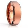 8mm  Rose Gold Plated Tungsten Carbide Ring