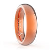 6mm Dome Rose Gold Plated Tungsten Ring